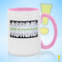 Assume Nothing Agender Pride Flag Color Accent Mug